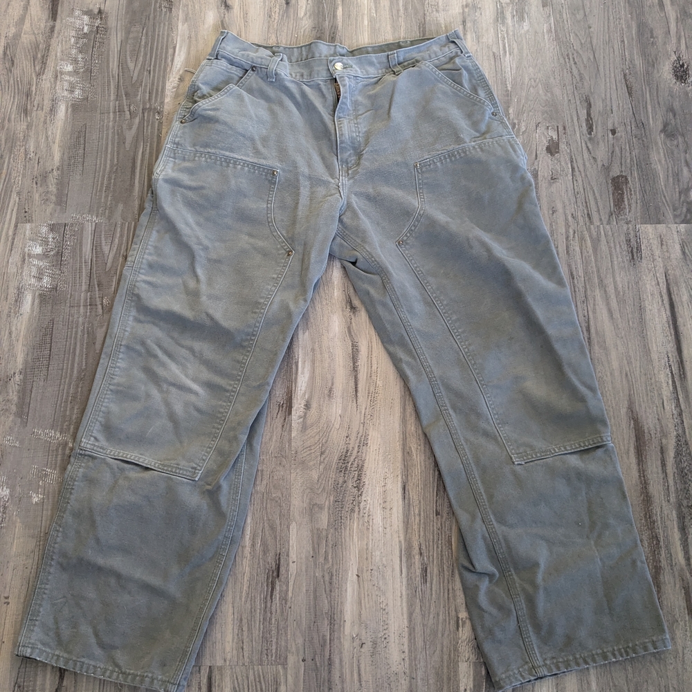 CARHARTT Green Carpenter Pants - Picture 2 of 5
